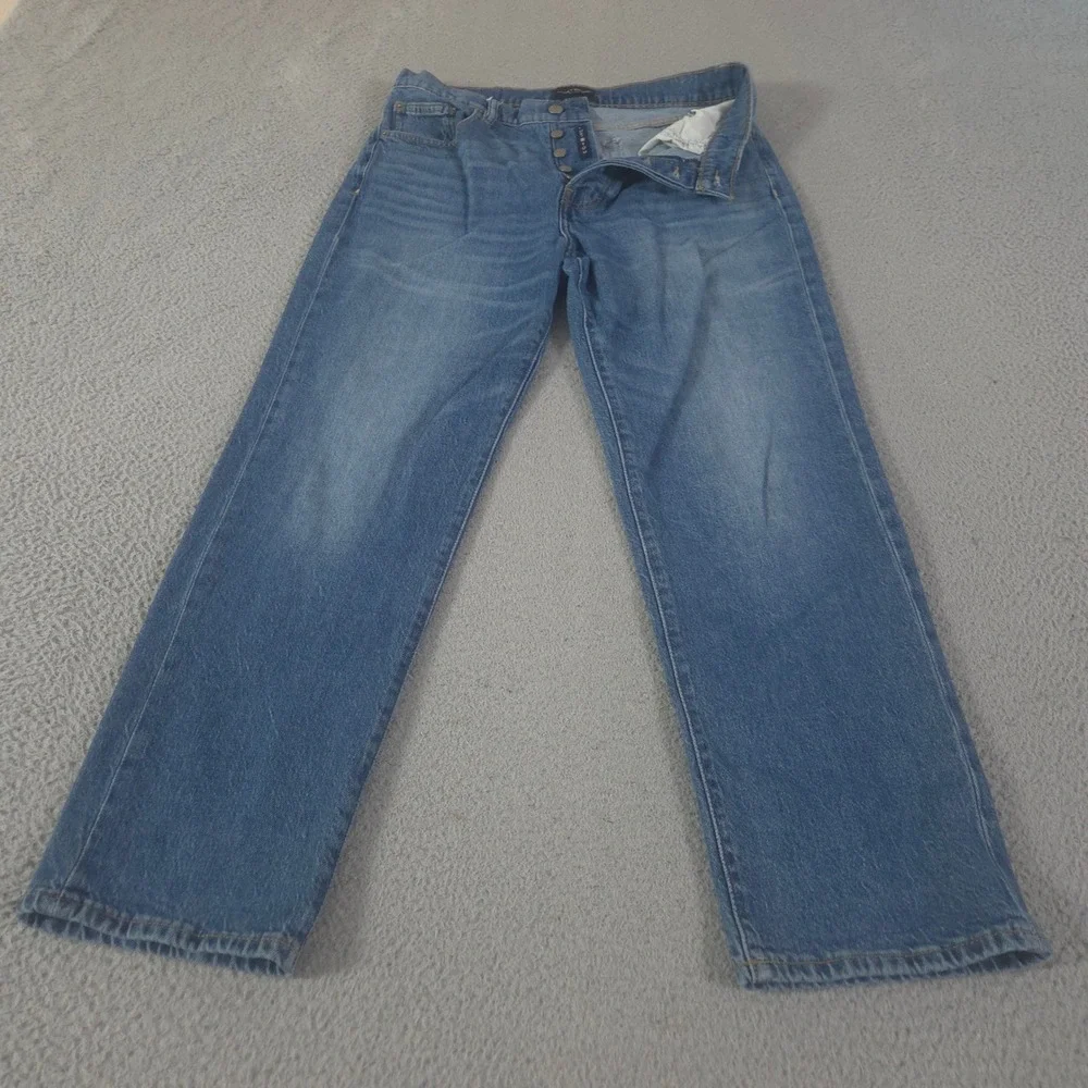 Lucky Brand Jeans Womens 10/30 90s Loose High Rise Straight Button Fly Denim